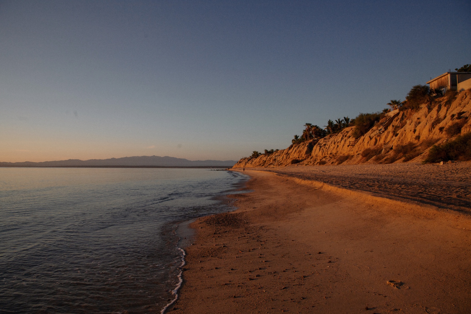 Golden hour on the shore